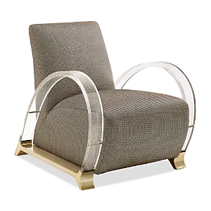 Caracole Arch Support Armchair In Dark Gray