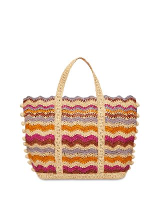 Large Raffia Cabas in Mauve by Vanessa Bruno