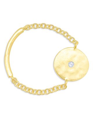 Meira T - 14K Yellow Gold Disc Chain Ring