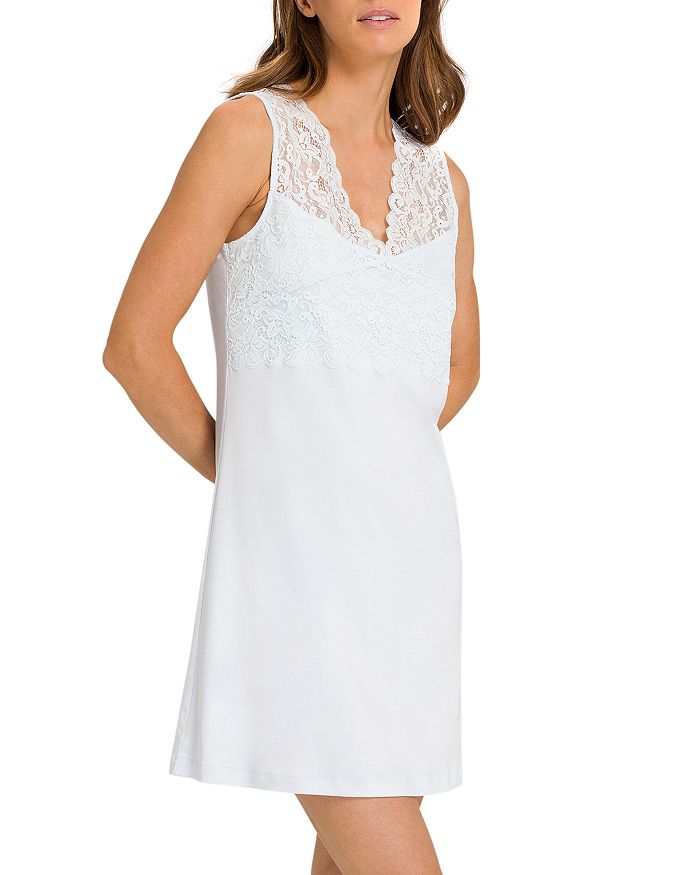 HANRO MOMENTS LACE TANK GOWN