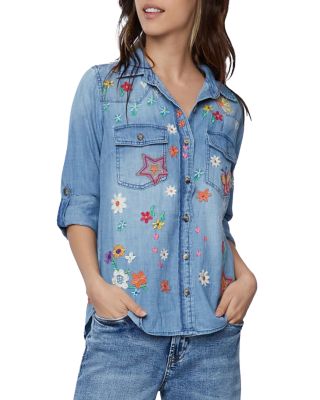 Billy T - Sketchbook Embroidered Denim Shirt