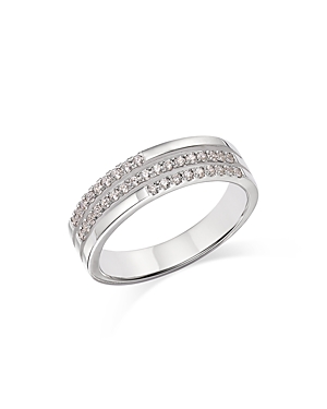 Bloomingdale's Diamond Triple Row Band In 14k White Gold, 0.25 Ct. T.w. - 100% Exclusive
