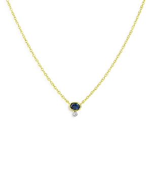 Meira T 14K Yellow & White Gold Sapphire & Diamond Accent Pendant Necklace, 18L