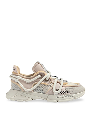 Shop Lacoste Men's L003 Active Runway Lace Up Sneakers In Off White