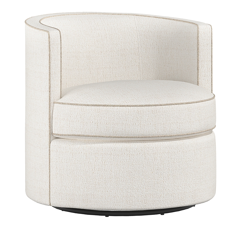 Bernhardt Flora Swivel Chair In White