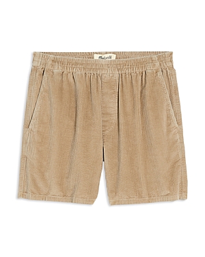 Madewell Cotton Bubble Cord Shorts In Wet Sand