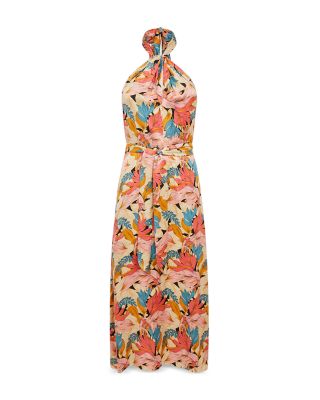 slim fit dress slacks SSYS The Quinn Halter Bow Back Dress In Bubblegum Pink *FINAL SALE*
