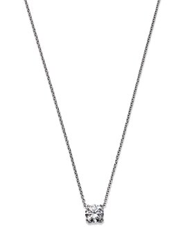 Bloomingdale's - Certified Diamond Solitaire Pendant Necklace in 14K White Gold featuring diamonds with the DeBeers Code of Origin, 1.00 ct. t.w. - 100% Exclusive