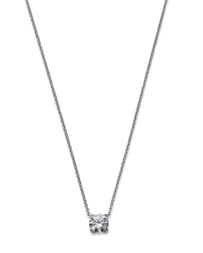 Bloomingdale's - Certified Diamond Solitaire Pendant Necklace in 14K White Gold featuring diamonds with the DeBeers Code of Origin, 1.00 ct. t.w. - 100% Exclusive