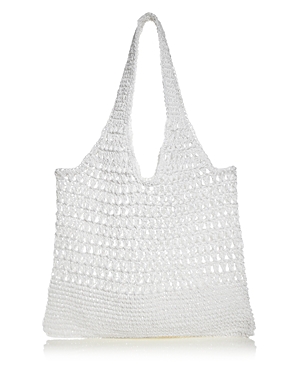 Aqua Crochet Tote - 100% Exclusive In White