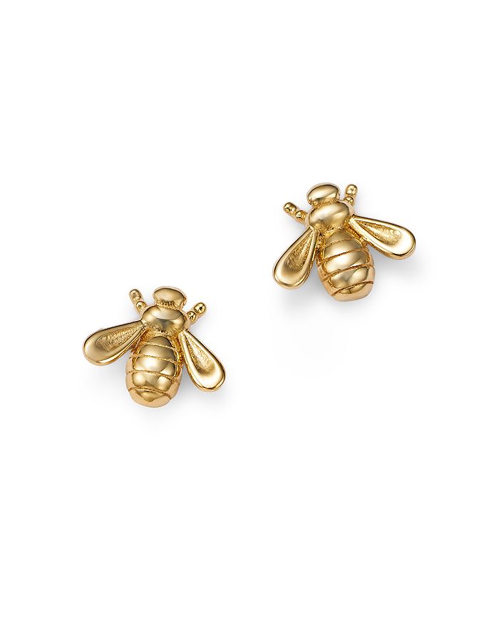 Moon & Meadow 14K Yellow Gold Bee Stud Earrings Bloomingdale's