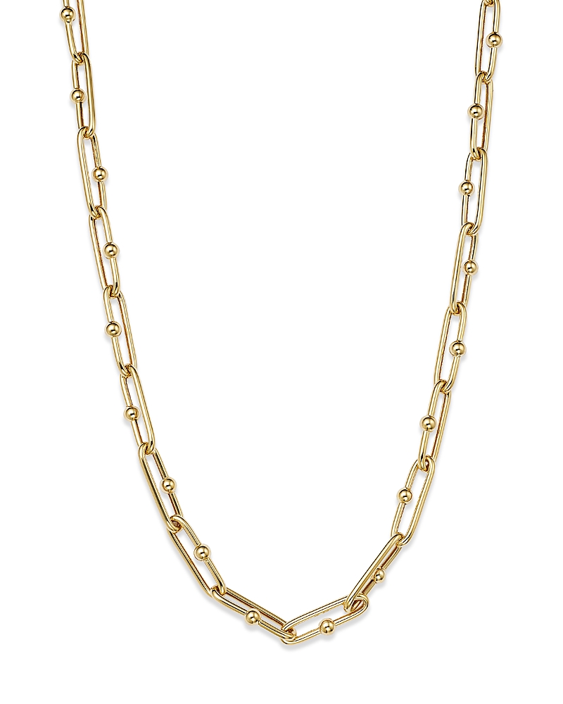 Alberto Amati 14K Yellow Gold Paperclip Link Chain Necklace, 18