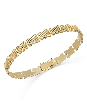 Alberto Amati 14k Yellow Gold X Link Chain Bracelet
