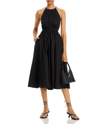 knee length dresses for ladies Millicent Chain Front Midi Dress – Disturbia main image 1