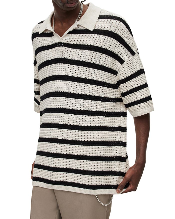 Stripe Polo Sweater