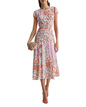 Reiss Ivy In Coral/white