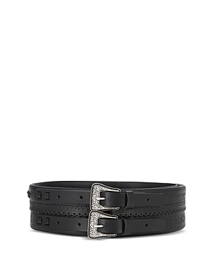 The Kooples Women's High Large Leather Belt The Kooples Women's High Large Leather Belt