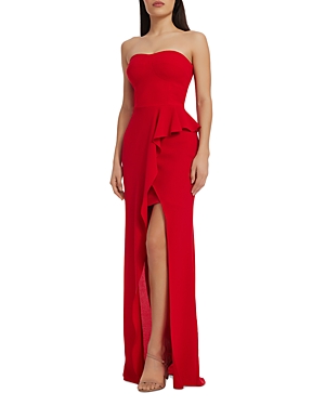 DRESS THE POPULATION KAI STRAPLESS GOWN