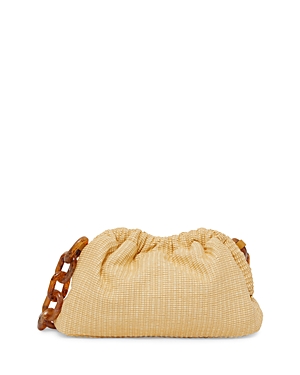 Mansur Gavriel Mini Cloud Clutch Chain Bag In Natural/gold