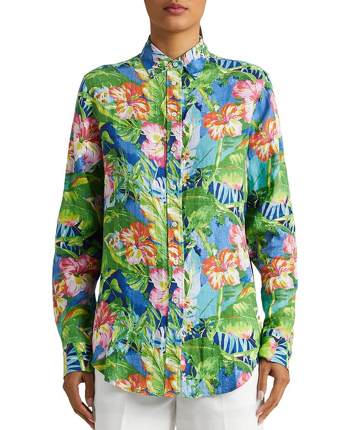 Ralph Lauren Vibrant Floral Button Up Shirt | Bloomingdale's