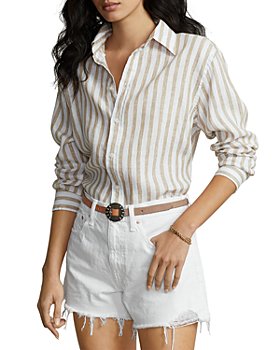 Ralph Lauren - Striped Long Sleeve Boyfriend Shirt