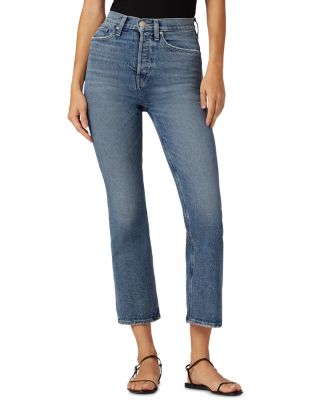Hudson Faye Ultra High Rise Cropped Bootcut Jeans in Canal | Bloomingdale's