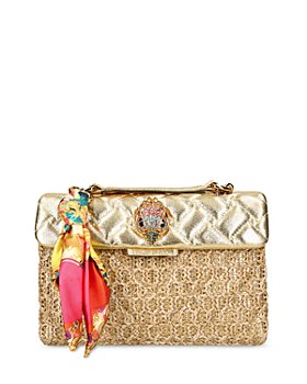 KURT GEIGER LONDON - Kensington Small Raffia Handbag 