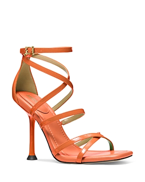 Michael Michael Kors Women's Asha Strappy High-heel Sandals In Apricot
