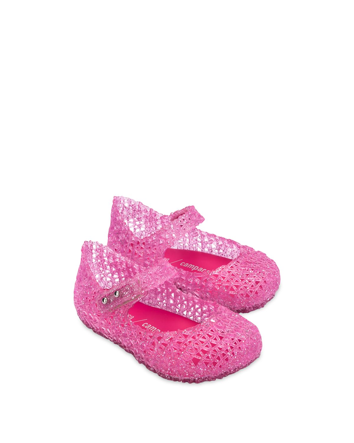 Mini Melissa Girls' Campana Papel Mary Jane Flats - Toddler