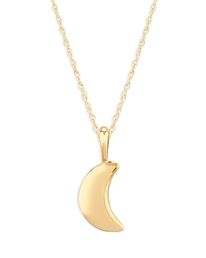 Moon & Meadow 14K Yellow Gold Moon Pendant Necklace, 18 - 100% Exclusive