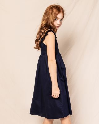 Girls' Navy Twill Margaux Dress - Baby, Little Kid, Big Kid
