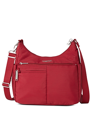 Baggallini Securtex Anti Theft Crossbody Bag In Ruby Red