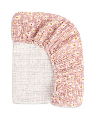 Mini Crib Sheet in GOTS Certified Organic Muslin Cotton