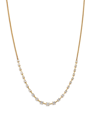 Bloomingdale's Diamond Station Tennis Necklace In 14k Yellow Gold, 1.0 Ct. T.w. - 100% Exclusive