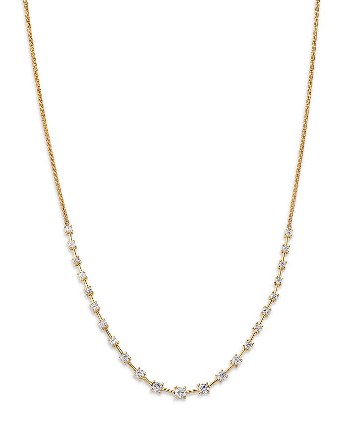 Bloomingdale's - Diamond Station Tennis Necklace in 14K Yellow Gold, 1.0 ct. t.w. - 100% Exclusive