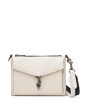 Botkier Trigger Small Leather Zip Top Crossbody In Dove