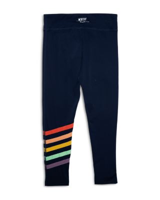 Girls Leggings with Rainbow Stripes - Little Kid, Big Kid