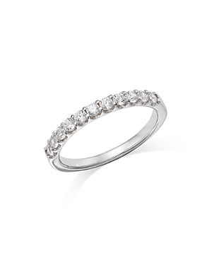 Bloomingdale's Round Cut Certified Diamond Band in 14K White Gold, 0.50 ct.t.w. - 100% Exclusive