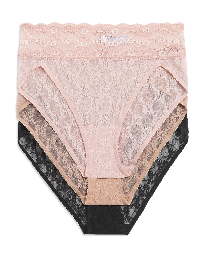 B.tempt'd By Wacoal b. tempt'd by Wacoal Lace Kiss High Leg Panties, Pack of 3