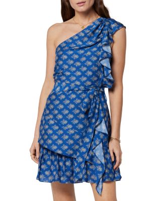 open lace back dress Joie One Shoulder Cotton Eyelet Dress Small White Midi Sleeveless Ruff –  Luxe Fashion Finds main image 0
