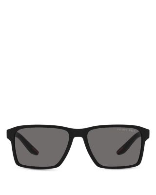 Sport Low Bridge Fit Rectangle Sunglasses, 58mm