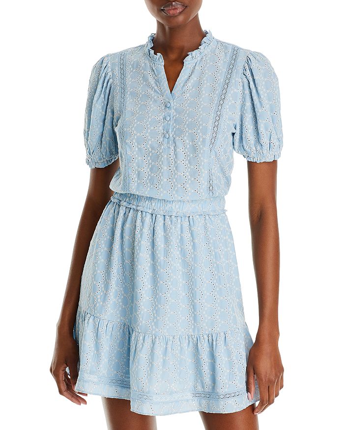 Aqua eyelet deals dress