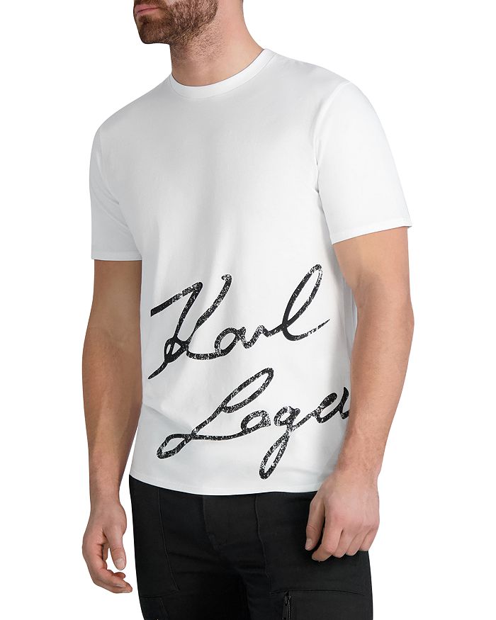 New KARL LAGERFELD Men's Short Sleeve T-Shirt Paris Sz L or S, XL