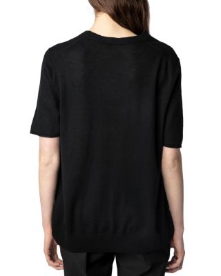 Ida Short Sleeve Cashmere Sweater