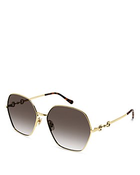 Gucci - Horsebit Geometrical Sunglasses, 62mm
