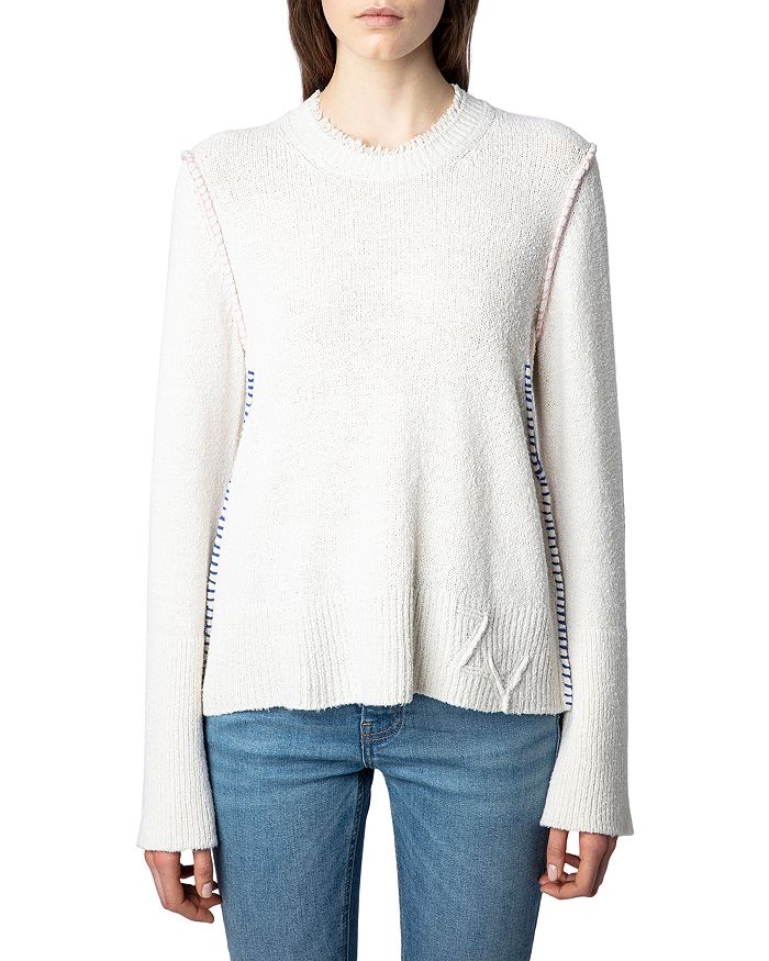 Zadig & Voltaire Louna Silk Blend Sweater | Bloomingdale's