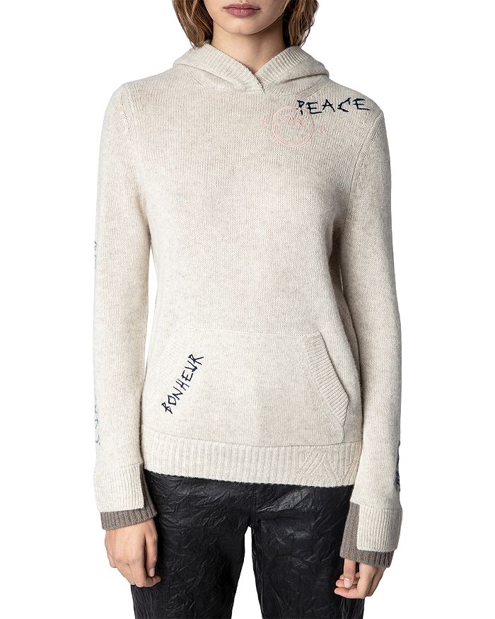 Sta in plaats daarvan op markering Wolk Zadig & Voltaire Mina Hooded Cashmere Sweater | Bloomingdale's