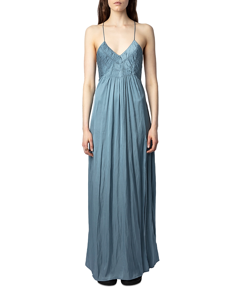 Zadig & Voltaire Rayonne Satin Maxi Dress
