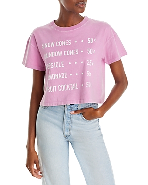 Mother The Grab Back Crop Tee Shirt One Of Each Tee Shirt In One Of Each