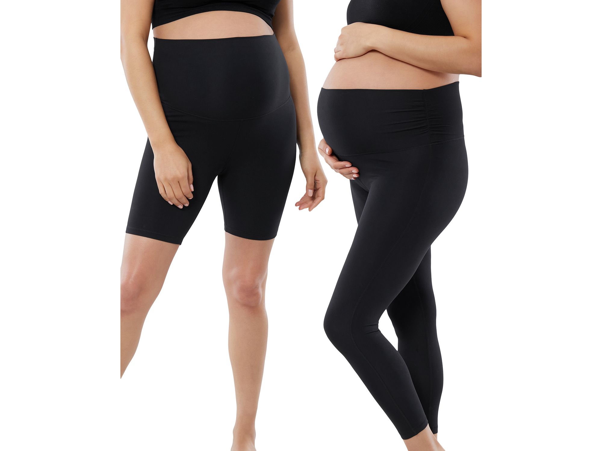 Active 7/8 Leggings & Active Bike Shorts, Set of 2 - Image 1